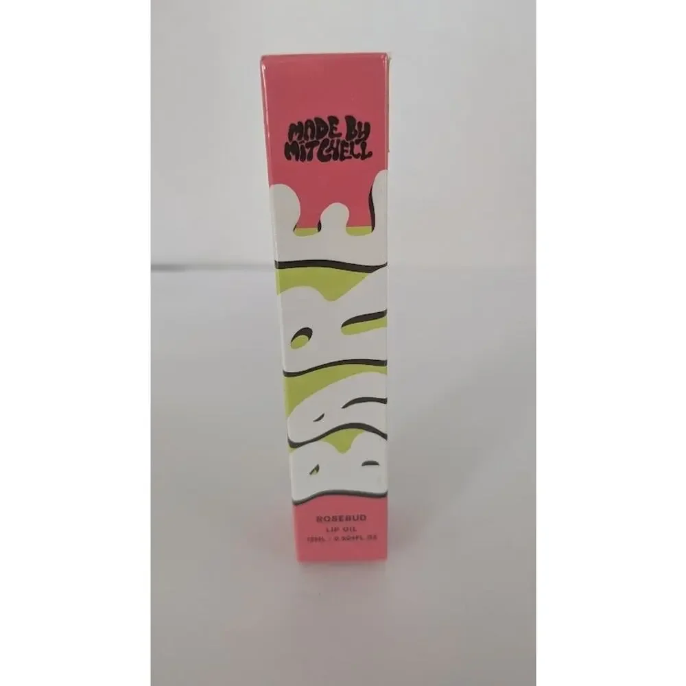 Made By Mitchell Bare Lip Oil - Rosebud - New NIB - Sheer Rose Pink Tint
